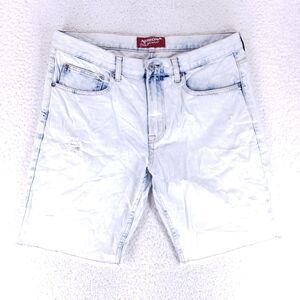 Arizona Jean Shorts Denim Cotton Mens SZ 36 Blue VTG Carpenter 90s Baggy Y2K